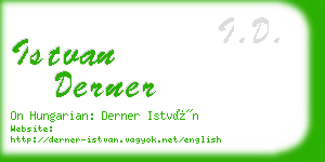 istvan derner business card